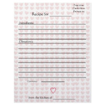 Recipe Pages for Combined Mothers Cookbooks