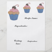 recipe paper flyer