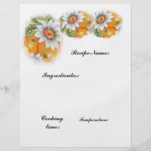 recipe paper flyer design