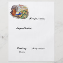 recipe paper personalized flyer