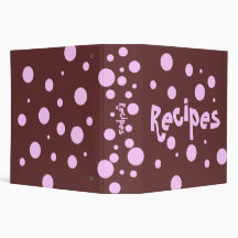 Recipes 3 Ring Binder