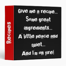 Recipes- binder