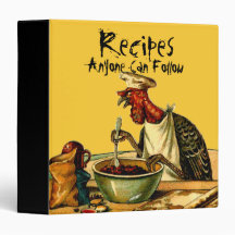 Recipes For Anyone 3 Ring Binder
