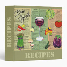 Recipes-  notebook binder