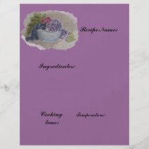 recipes paper full color flyer