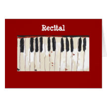 Recital greeting card