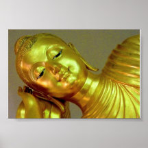 Recling Buddha Poster