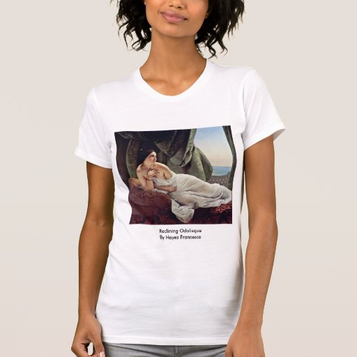 Reclining Odalisque By Hayez Francesco T Shirt