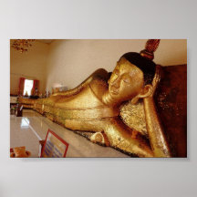 Reclining Rayong Buddha Posters