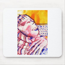 Reclining Sam Mouse Pads