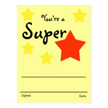 Recognition Award Post Cards