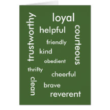 Recognition: Good Values Card