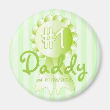 Récompense de papa du numéro 1 (vert) aimant