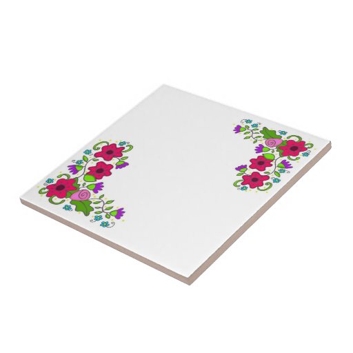 RÉCOMPENSE de tba - art populaire floral ukrainien Carreaux