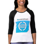 Reconstruct Logo Ladies 3/4 Sleeve Raglan t-shirts