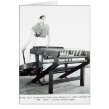 Reconstruction of Hargreaves's 'Spinning Jenny' Cards