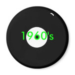 record 1960's refrigerator magnet