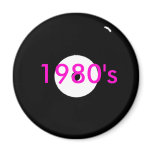 record, 1980's refrigerator magnets