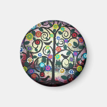 Record Art By Lori Everett Refrigerator Magnets