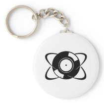 Record Atom Keychains