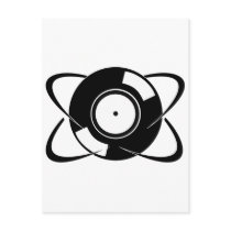 Record Atom Postcard