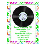Record Birthday Party Post Card