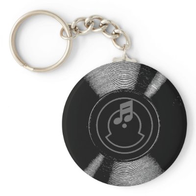 Record Keychain by litabug