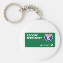 Record Next Exit Key Chains