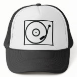 record player turntable icon trucker hat