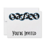 Record Row Blue invitations