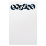 Record Row Blue stationery