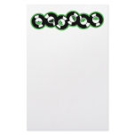 Record Row Green stationery