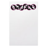 Record Row Pink stationery