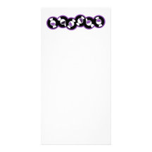 Record Row Purple Photo Greeting Card