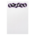 Record Row Purple stationery