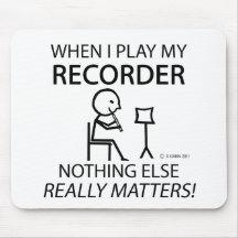 Recorder Nothing Else Matters Mousepads