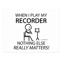 Recorder Nothing Else Matters Postcards