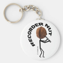 Recorder Nut Keychains