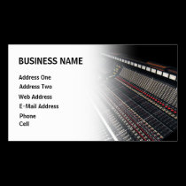 Recording Studio - Music Business Card business cards