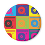 Records Pop Art Magnet