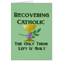 Recovering Catholic Greeting Card