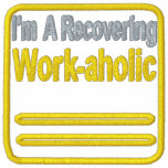 Recovering Workaholic Embroidered Shirt embroidered shirts