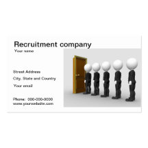 Recruitment company business card