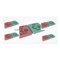 Recs as Re Rhenium and Cs Caesium Photo Card