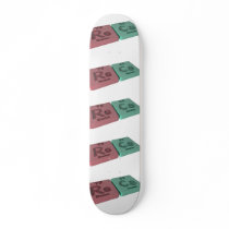 Recs as Re Rhenium and Cs Caesium Skateboard Deck