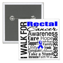 Rectal Cancer Awareness Walk Pin