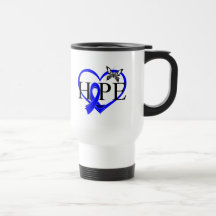 Rectal Cancer Hope Butterfly Heart Décor Mug