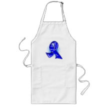 Rectal Cancer Slogan Watermark Ribbon Apron
