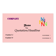 Rectangle Rainbow Business Cards