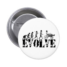 Recumbent Bicycle Evolution Fun Sports Art Pins